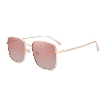 MUZU Alloy Square Sunglasses Unisex