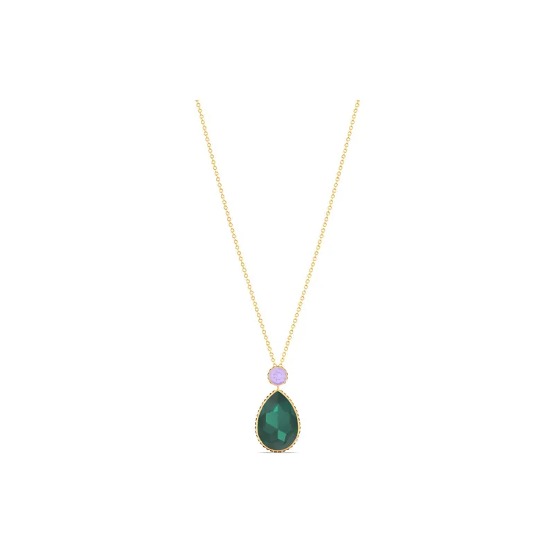 Swarovski Orbita Necklaces Women's Green/Purple-0