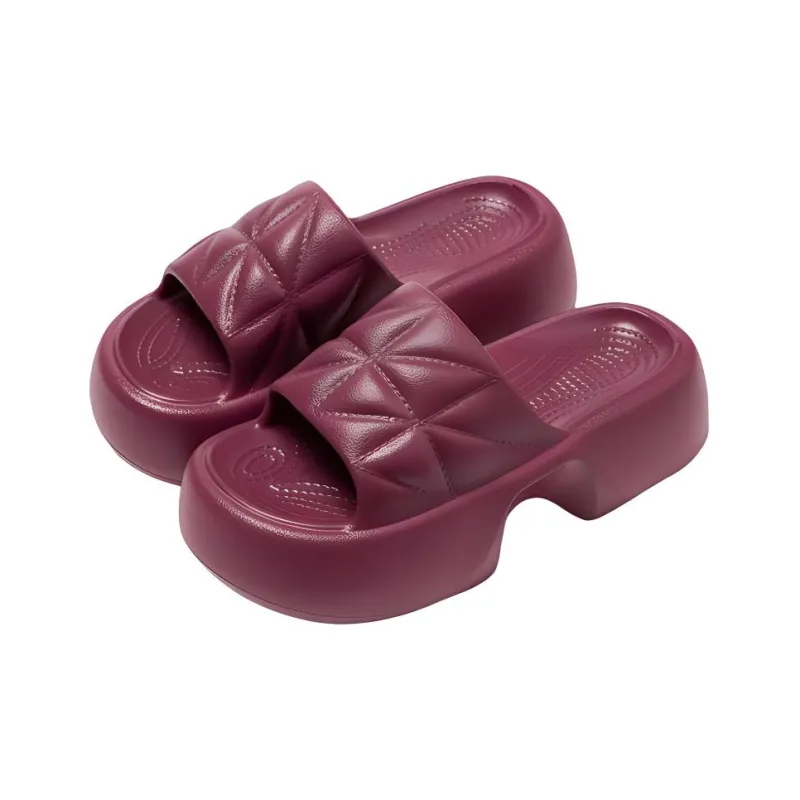 Lighthearted Minimalist Style Summer Slippers, Height Increasing Slippers, Indoor Slippers-0