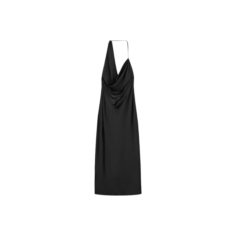 ZARA Slip Dresses Women's Black-1