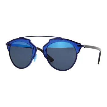 DIOR Metal Irregular Shape Sunglasses Men's Tortoiseshell