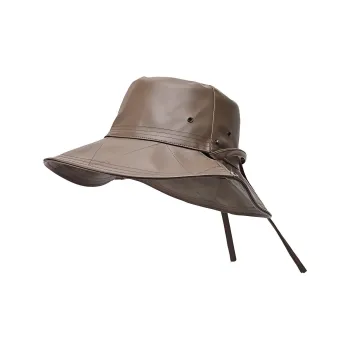 FREE RABBITⅡ PU Cortex Bucket Hats Unisex