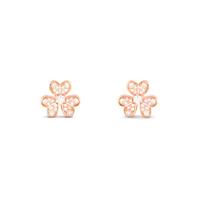 Van Cleef & Arpels 18K Rose Gold Earrings Women's Rose Gold-1