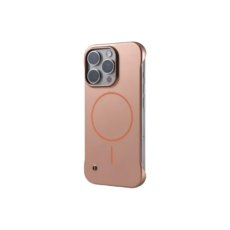 DEPA Pc Material Solid Color Borderless Magnetic Phone Cases Compatible With Apple 12/13/14/15/16 Series Minimalist-0
