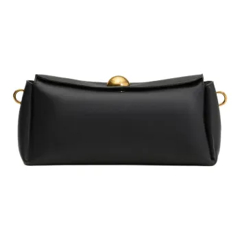 AMIPARIS Shiny Leather Shoulder Bag Women's Black
