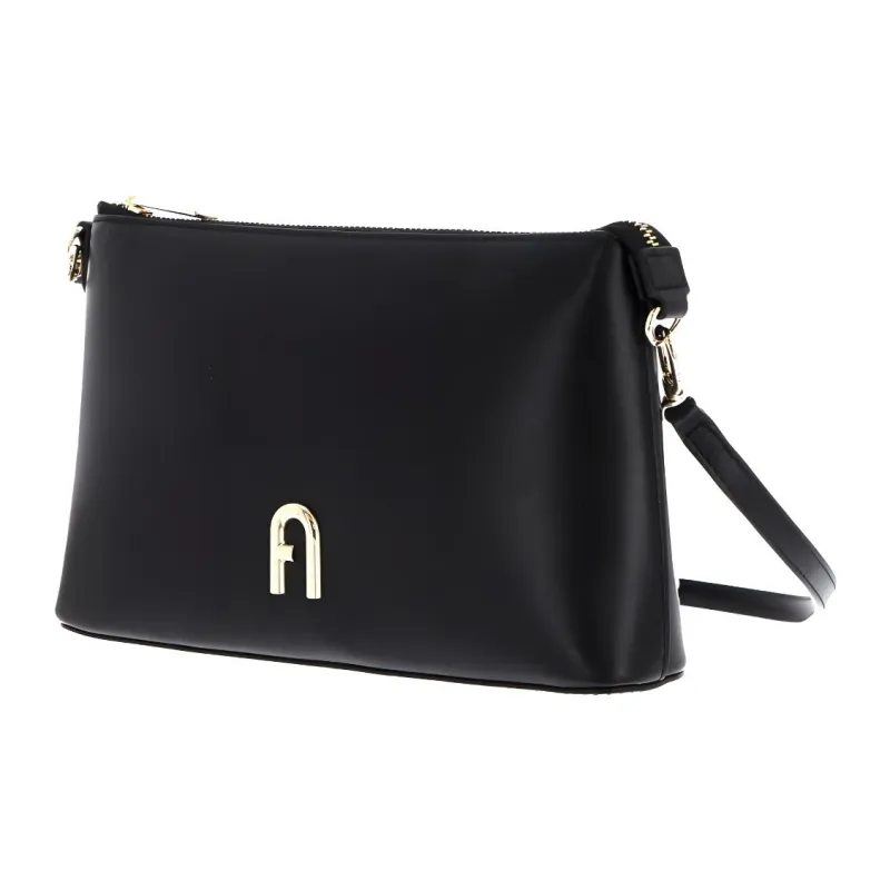 Furla Diamante Calfskin Shoulder Bag, Crossbody Bag Mini Women's Black-2