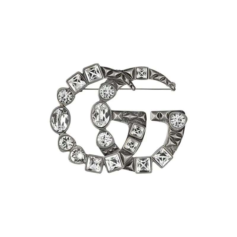 GUCCI Metal Brooches Women's Silver-0