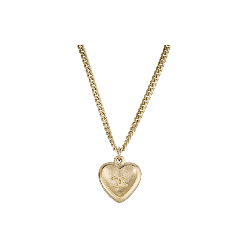CHANEL Women's Metal Rhinestone Necklace-2