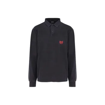 Balenciaga SS25 Polo Shirt Unisex Black