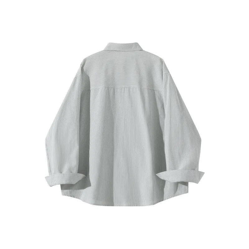 SOIE Shirt Unisex Yellow With White Stripes-18