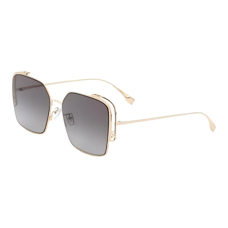 FENDI Square Sunglasses Women's Gold-0