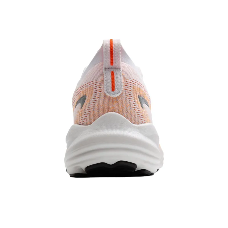 Brooks Glycerin 22 Anti Slip Wear Resistant Low Top Casual Running Shoes Men's White Orange-3