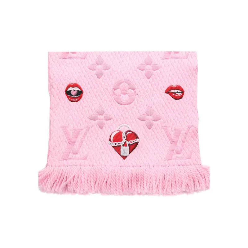 LOUIS VUITTON LOGOMANIA LUCKY MONOGRAM Knit Scarves Women's-2