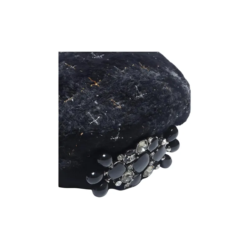 CHANEL Wool Berets Women's Black-2
