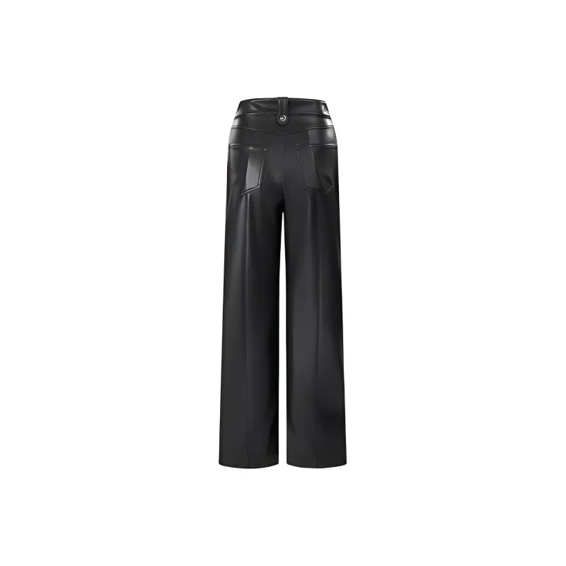 VWL Leather Pants Women's Black-1