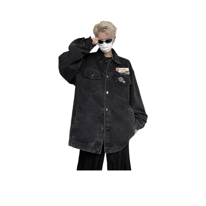 NEAR HERE Denim Jackets Unisex-15