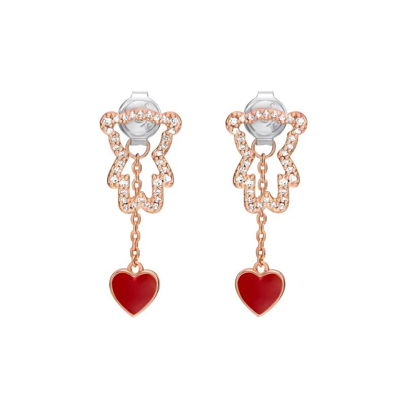 EMPORIO ARMANI 14K Rose Gold Plated Brass Stud Earrings-2