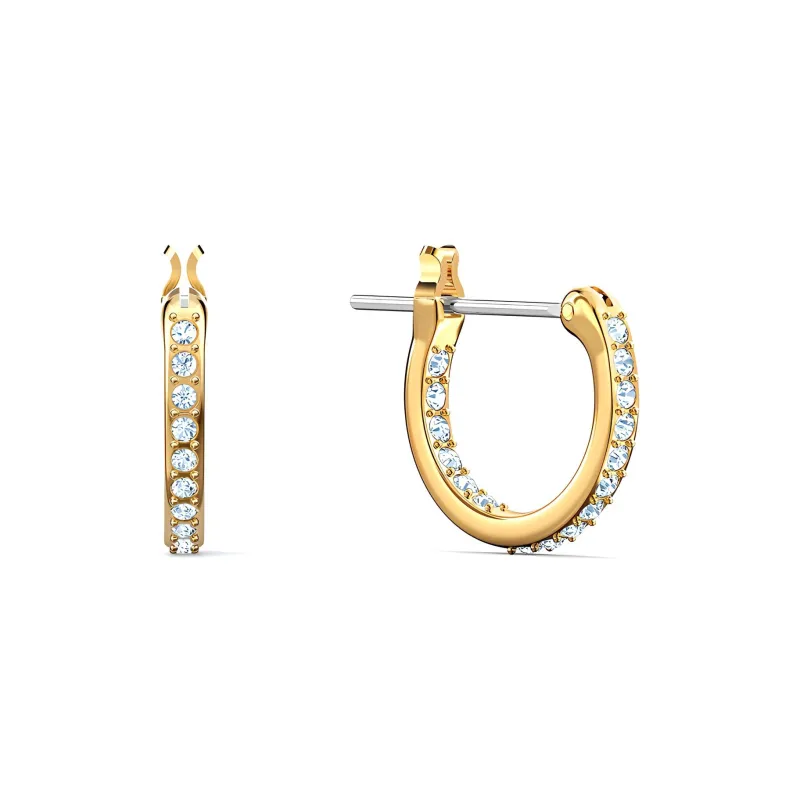 Swarovski Out Of This World Earrings Women's Purple/Gold Plated-2