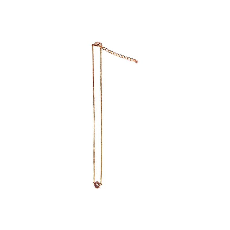 Givenchy Crystal Necklaces Unisex Rose Gold-1