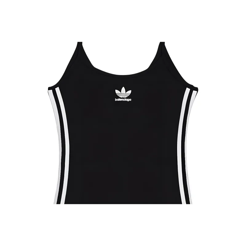Balenciaga X Adidas Women's Strap Mini One Piece Black White-5