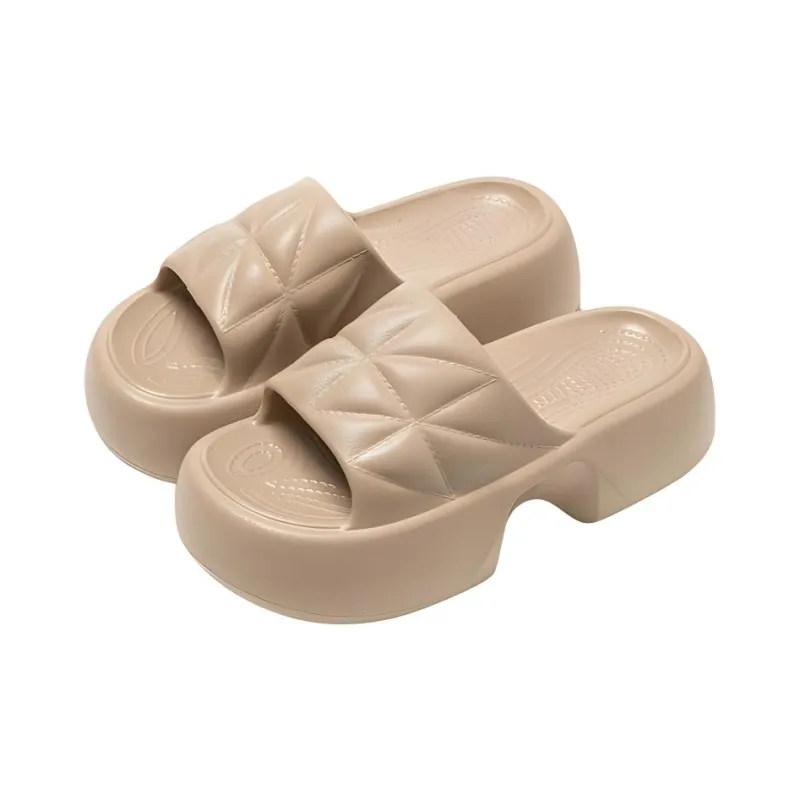 Lighthearted Minimalist Style Summer Slippers, Height Increasing Slippers, Indoor Slippers-3