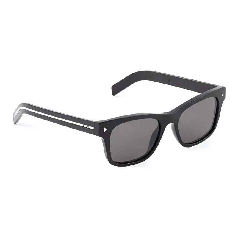 PRADA Striped Metal Detail Rectangle frame Sunglasses-2