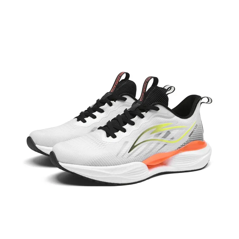 Philharmonic Cushioning, Slip Resistant, Abrasion Resistant, Breathable Low Top Casual Running Shoes Men's White Black-2