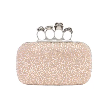 Alexander McQueen Calfskin One Shoulder Handbag Women's Pink