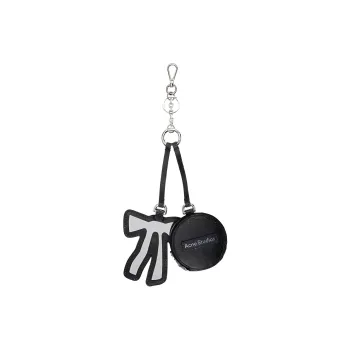 Acne Studios Leather Keychains Unisex Black
