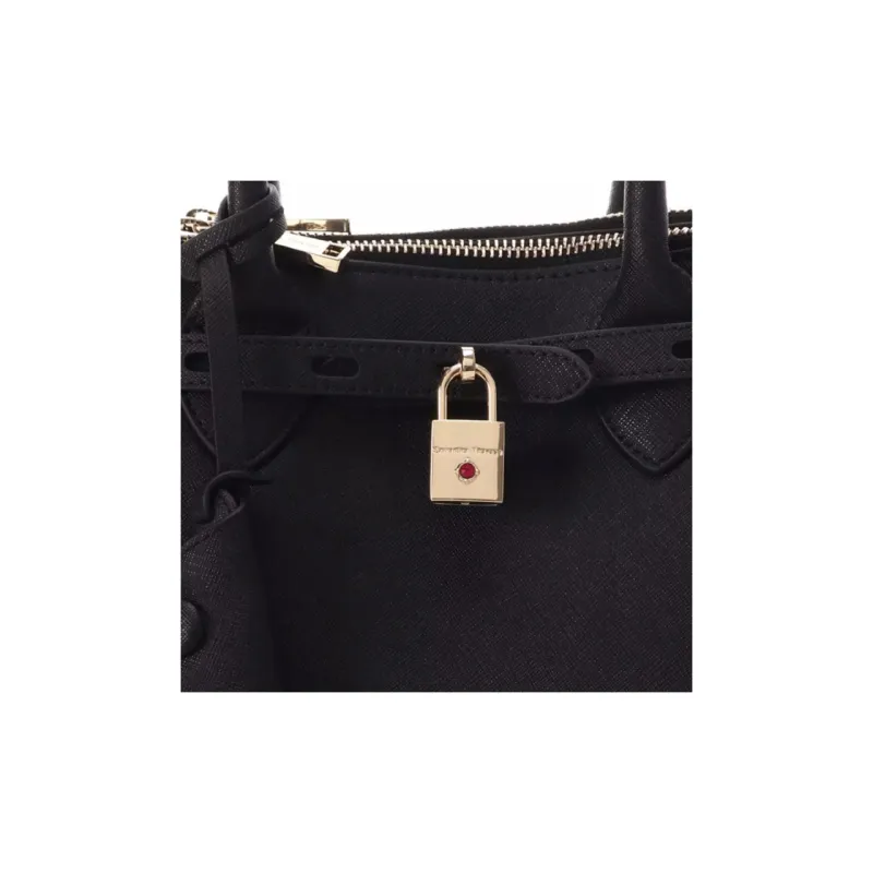 Disney Cow Leather Tote Bag, Shopping Bag, Handbag Regular Women's Black-6