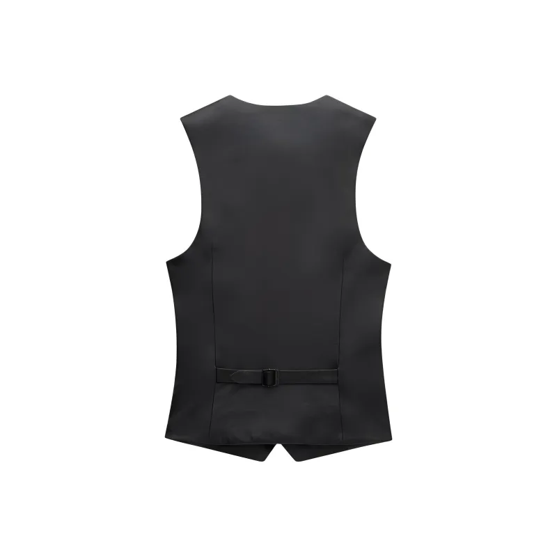 SAINT LAURENT Leather Waistcoat-1