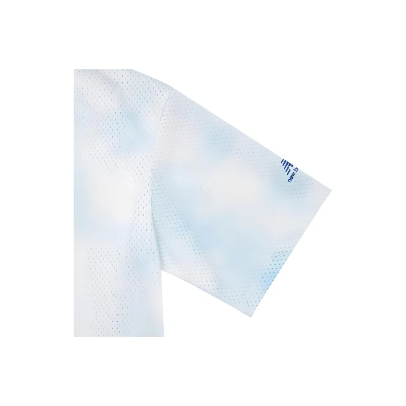 New Balance IU Drop Shoulder Sleeve T Shirt Women's Lake Blue-6