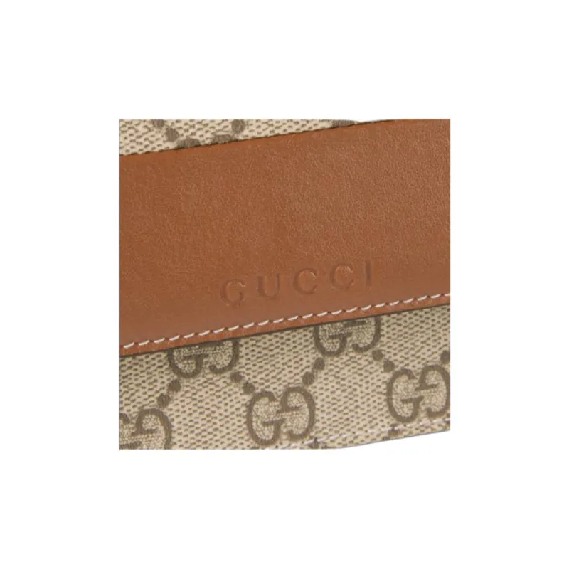 GUCCI GG Emblem Leather Shoulder Bag, Wallet Women's Brown-6