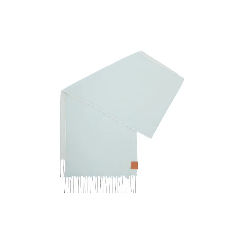 LOEWE Monogram Jacquard Fringed Scarf-2