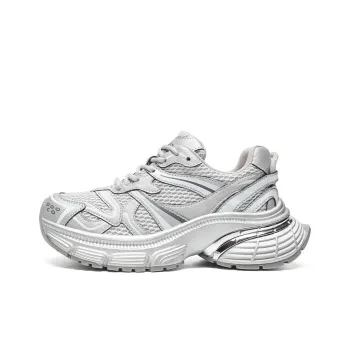 ZHR Xingji Silver Wear resistant And Lightweight Low Top Chunky Sneakers Women's