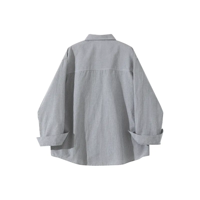 SOIE Shirt Unisex Yellow With White Stripes-5