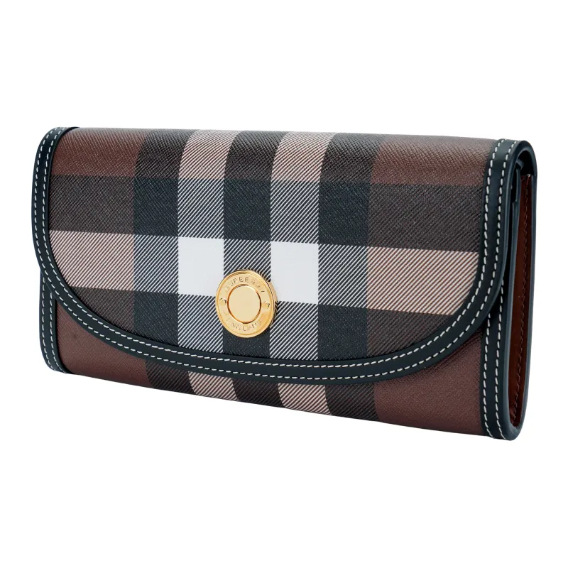 Burberry Leather Wallet Women's Brown-1