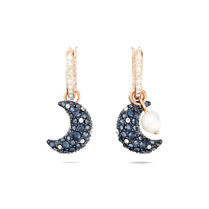 Swarovski Enamel Earrings Women's Blue-1