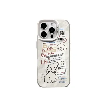 Wei Xin Acrylic Material Newspaper Maltese Phone Cases Compatible With IPhone 16/15 Pro Max/Apple 13/14 Pro/Max