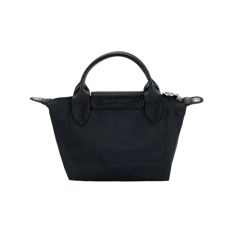 LONGCHAMP ANDRÉ Collaboration Le Pliage Canvas Dumpling Bag, Crossbody Bag, Handbag Mini Unisex Black-2