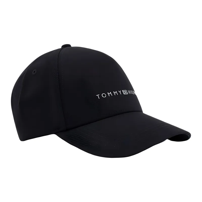 Tommy Hilfiger Cotton Baseball Caps Men's Black-0