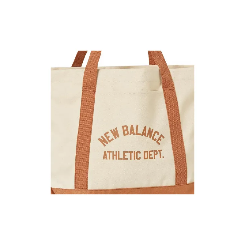 New Balance Canvas Bag, Tote Bag, Shopping Bag, Handbag Regular Unisex Walnut Wood-3