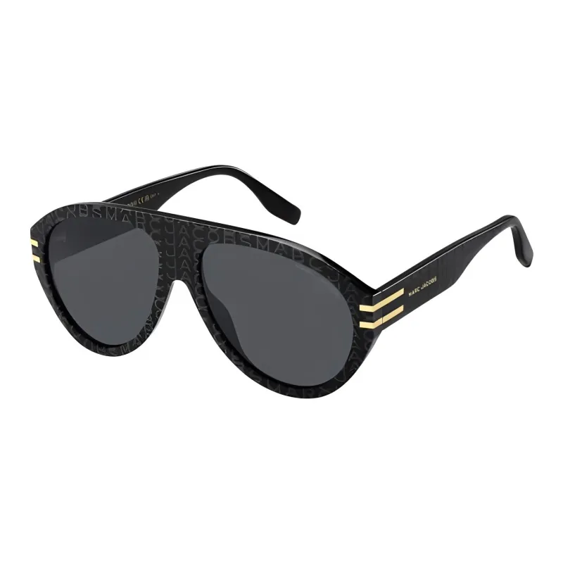 MARC JACOBS Acetate Irregular Shape Sunglasses Men's Black-0
