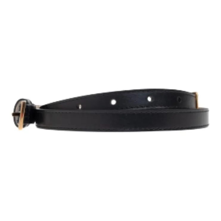 FANSIZHE Leather Belts Men's Black 1.5CM-1