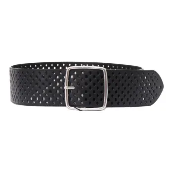 WEEKEND MaxMara Leather Belts Women's Black 6CM