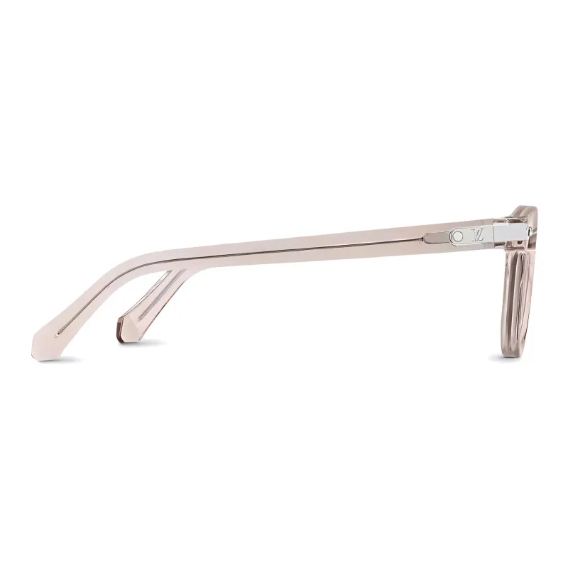 LOUIS VUITTON Signature Plate Frame Irregular Shape Sunglasses Men's Pink-2