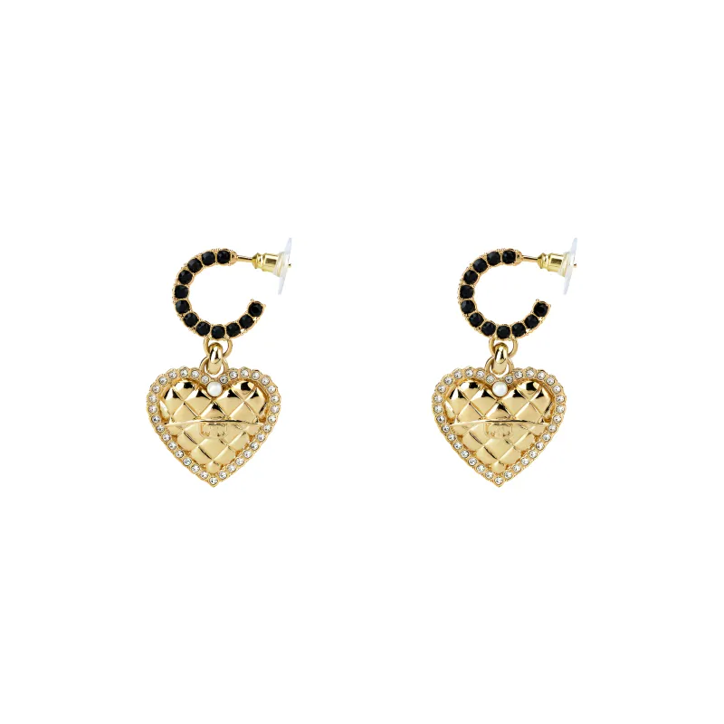 CHANEL Metal Earrings Women's Gold-0