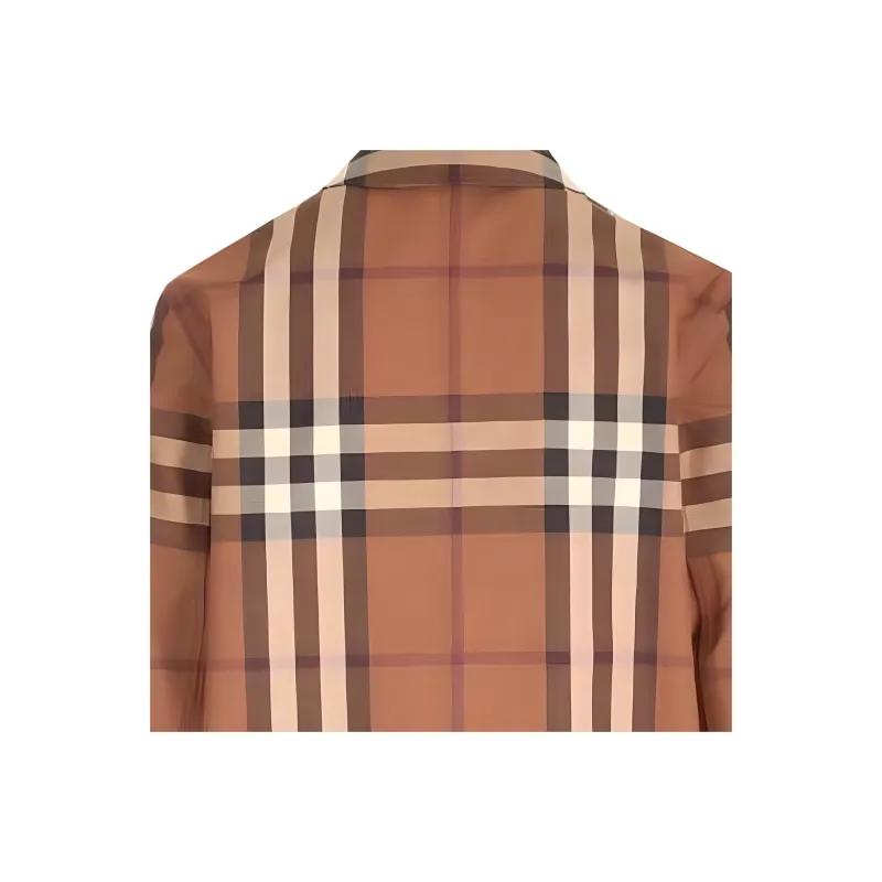 Burberry Single Breasted Checked Coat-7