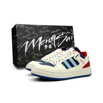 Mengsai Coverage Abrasion Resistant Low Top Skateboard Shoes Women's Red Blue