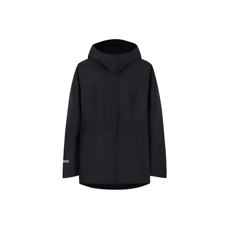 Anta Champion Series Trench Coat Women's Basic Black-1